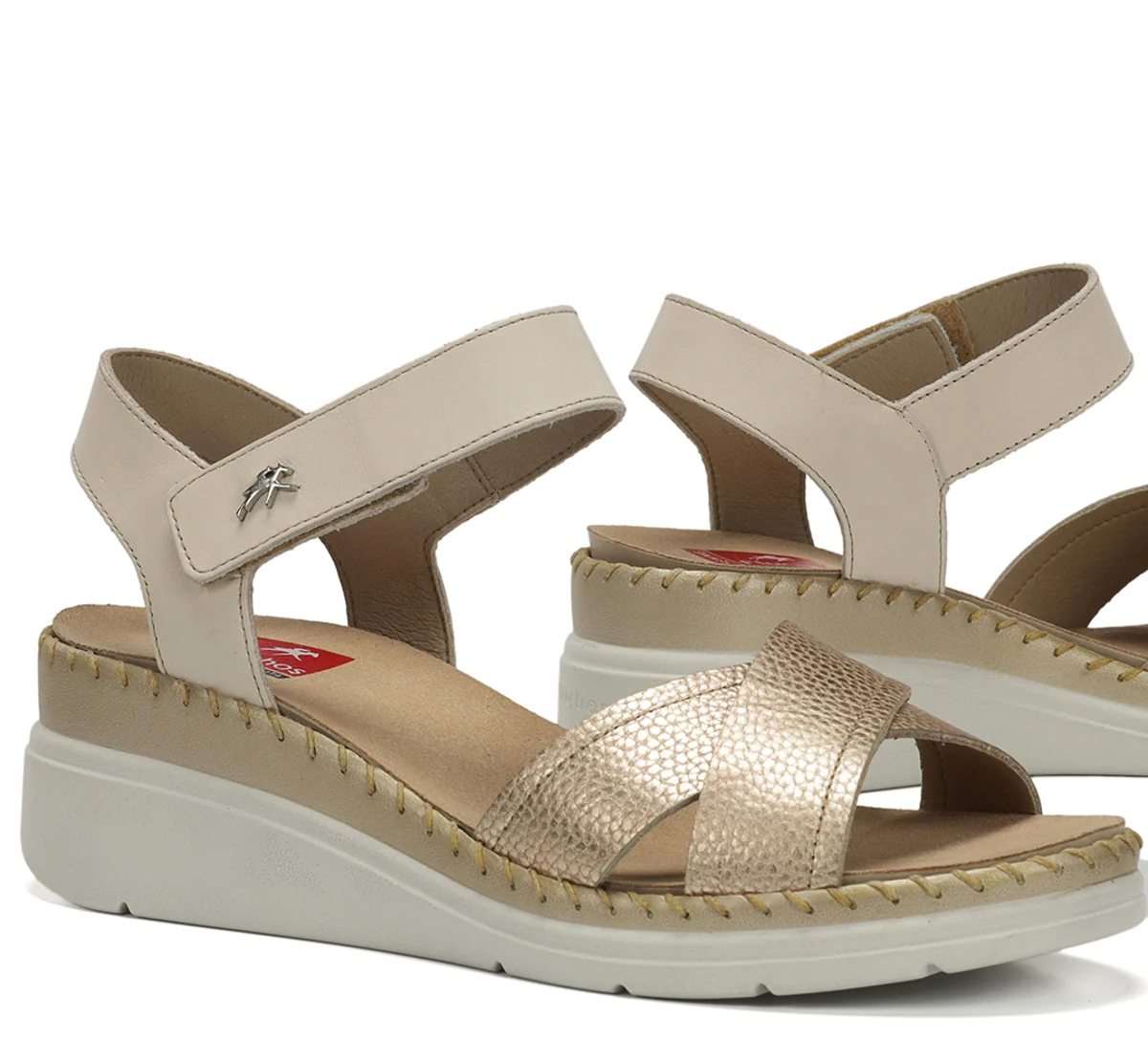 LEZA F2139 Goldener Sandale - Image 7