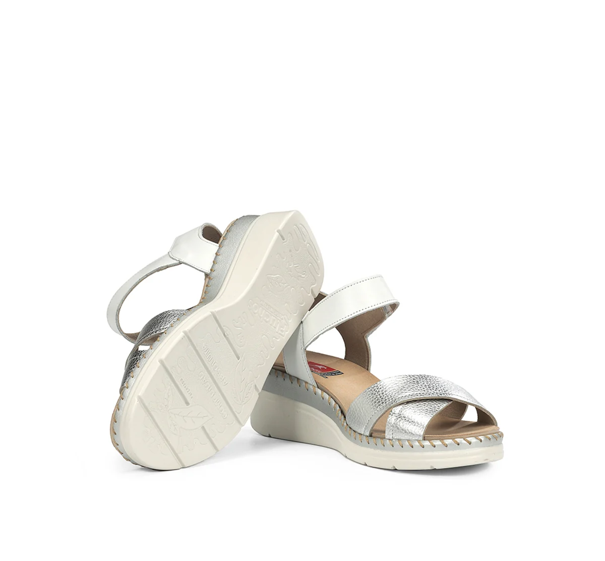 LEZA F2139 Silberne Sandale - Image 4