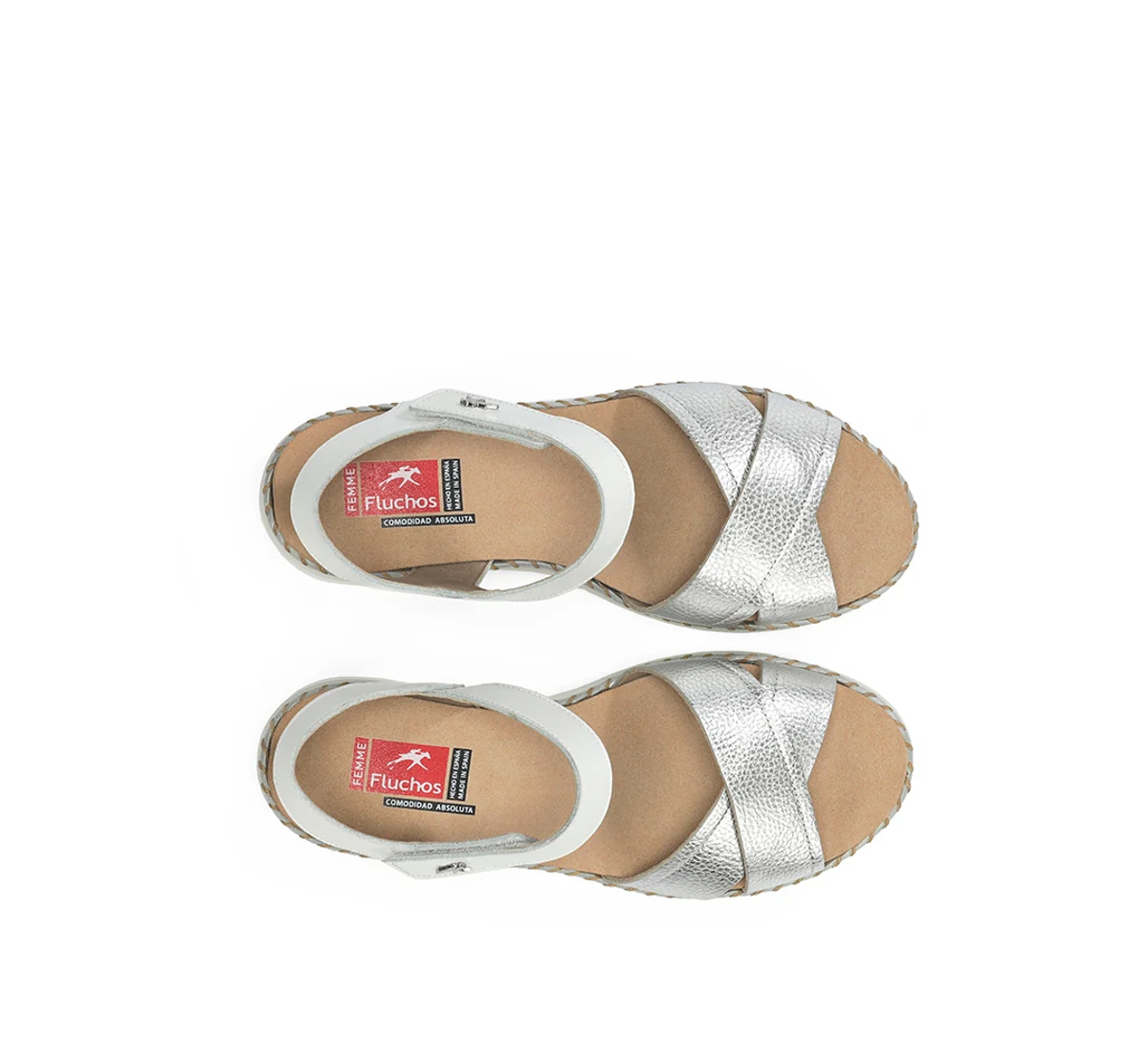 LEZA F2139 Silberne Sandale - Image 5