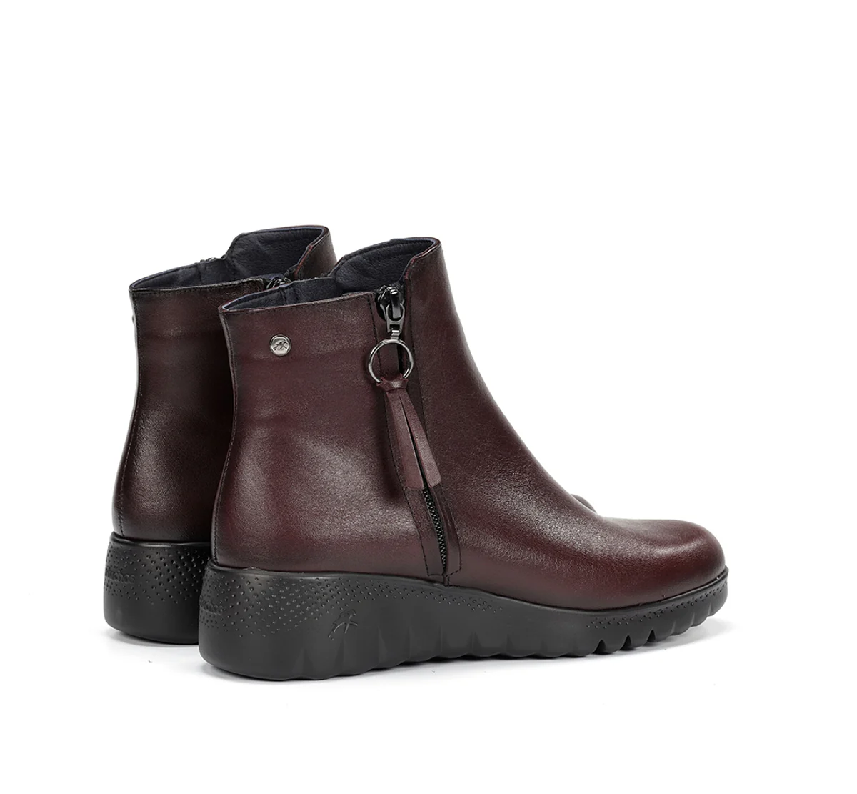 LIVE F2100 Burgunderfarbe Stiefeletten - Image 3