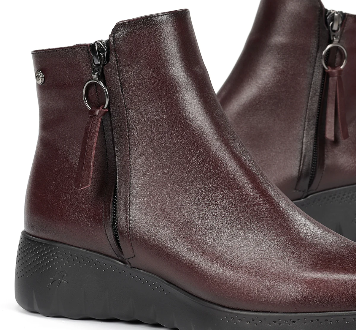 LIVE F2100 Burgunderfarbe Stiefeletten - Image 7