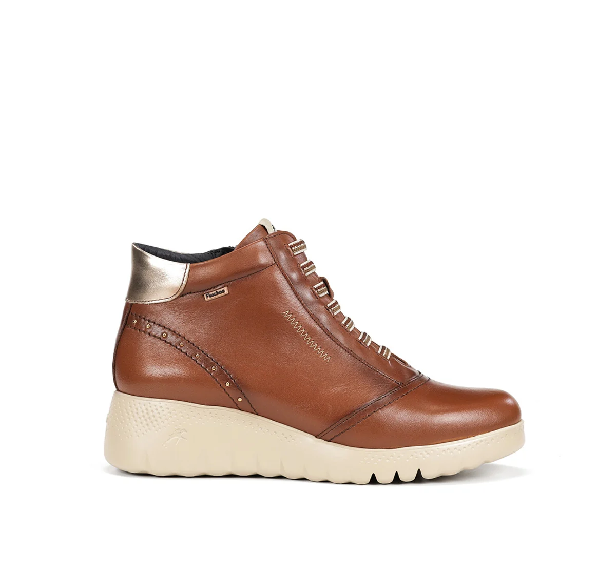 LIVE F2246 Brauner Stiefeletten
