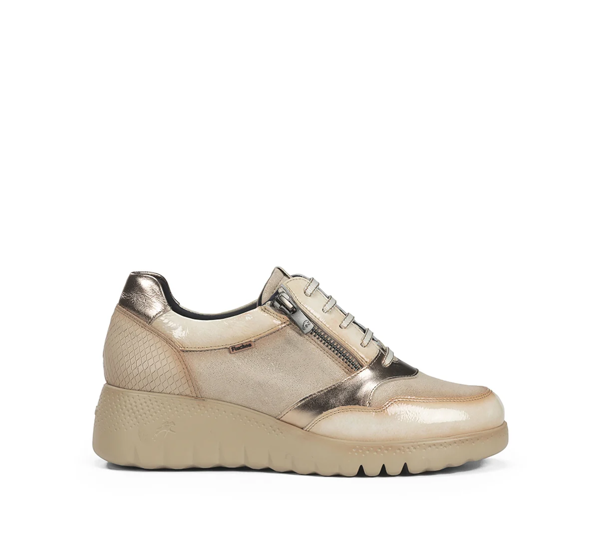LIVE F2248 Taupe Turnschuhe