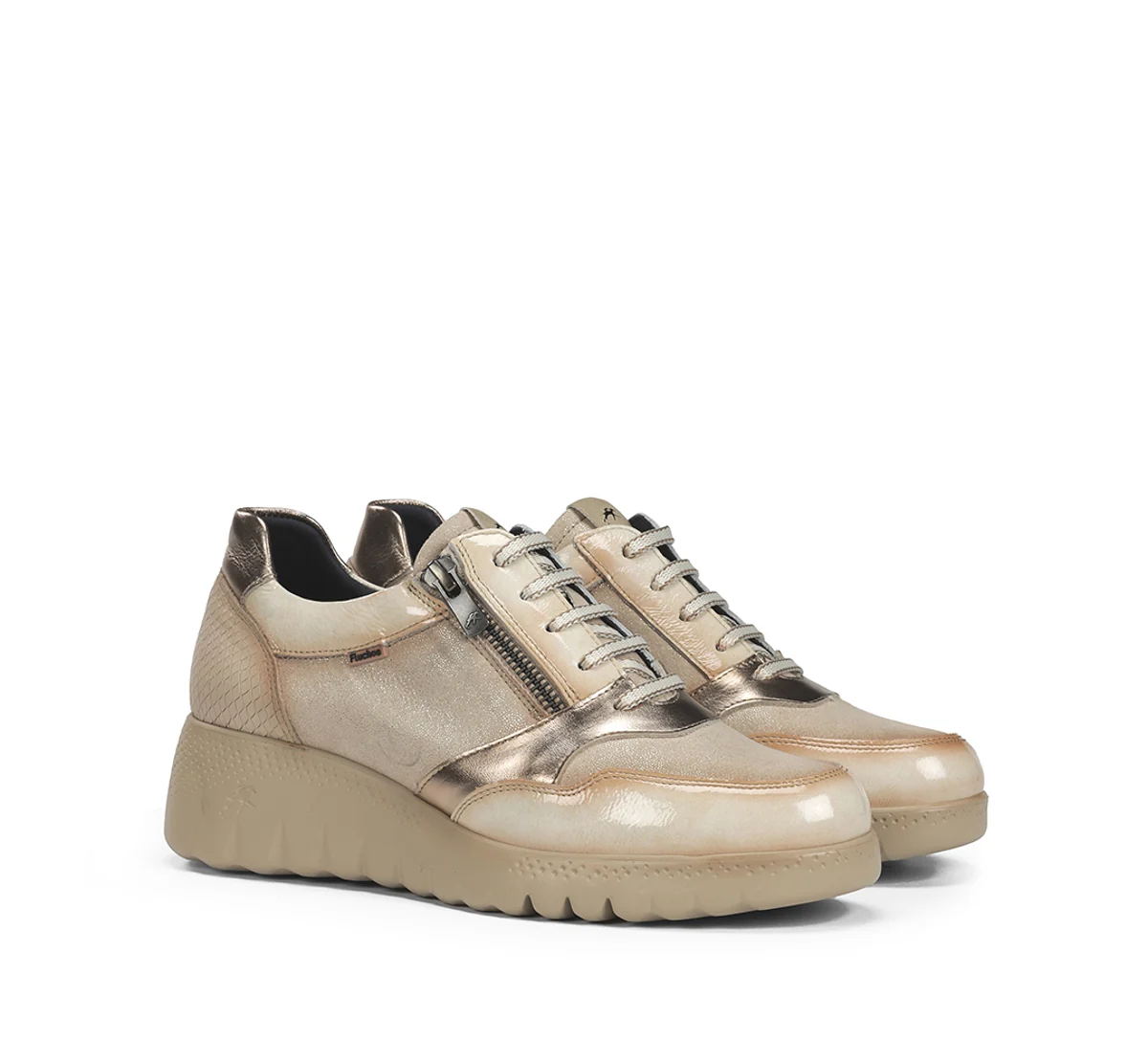 LIVE F2248 Taupe Turnschuhe - Image 2