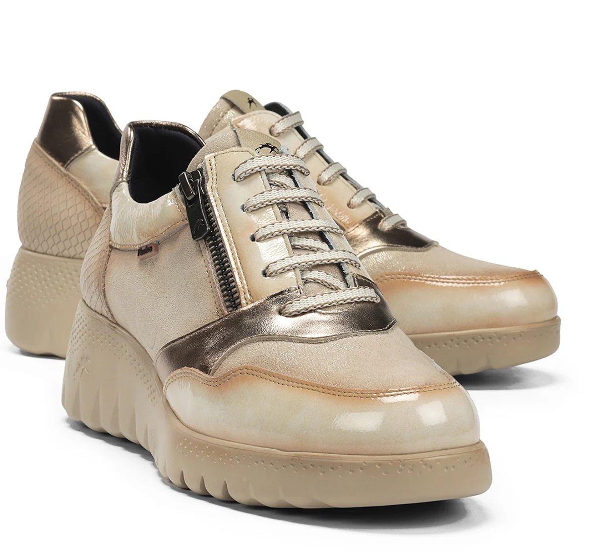 LIVE F2248 Taupe Turnschuhe - Image 7