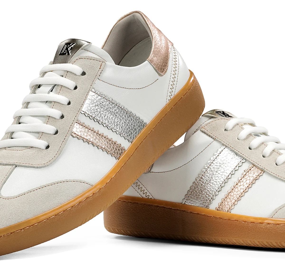 LYNN D9476 Taupe Turnschuhe - Image 7