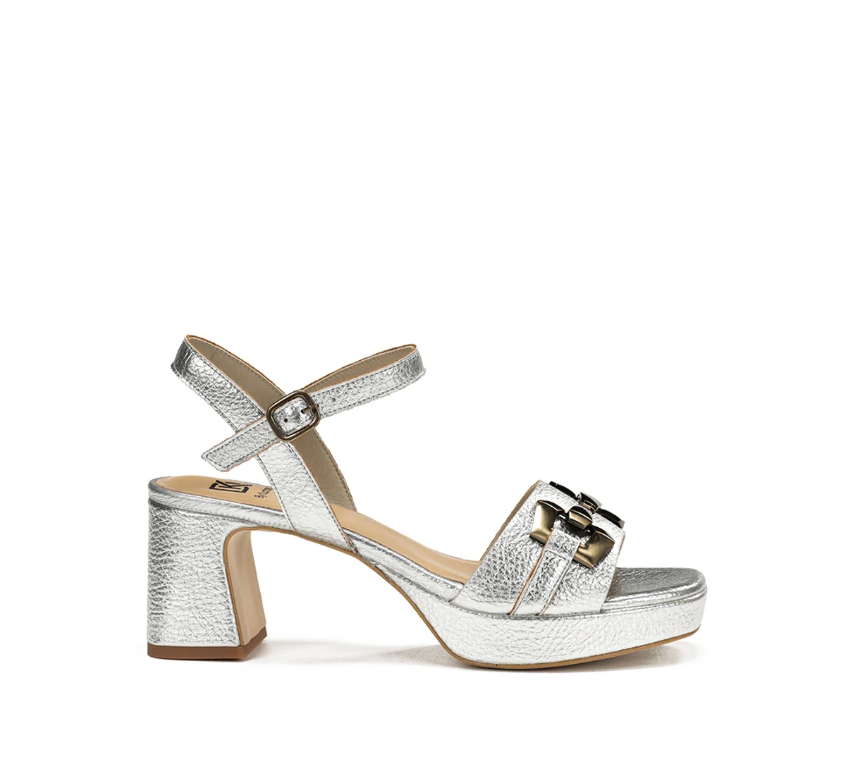 LYRA D9253 Silberne Sandale