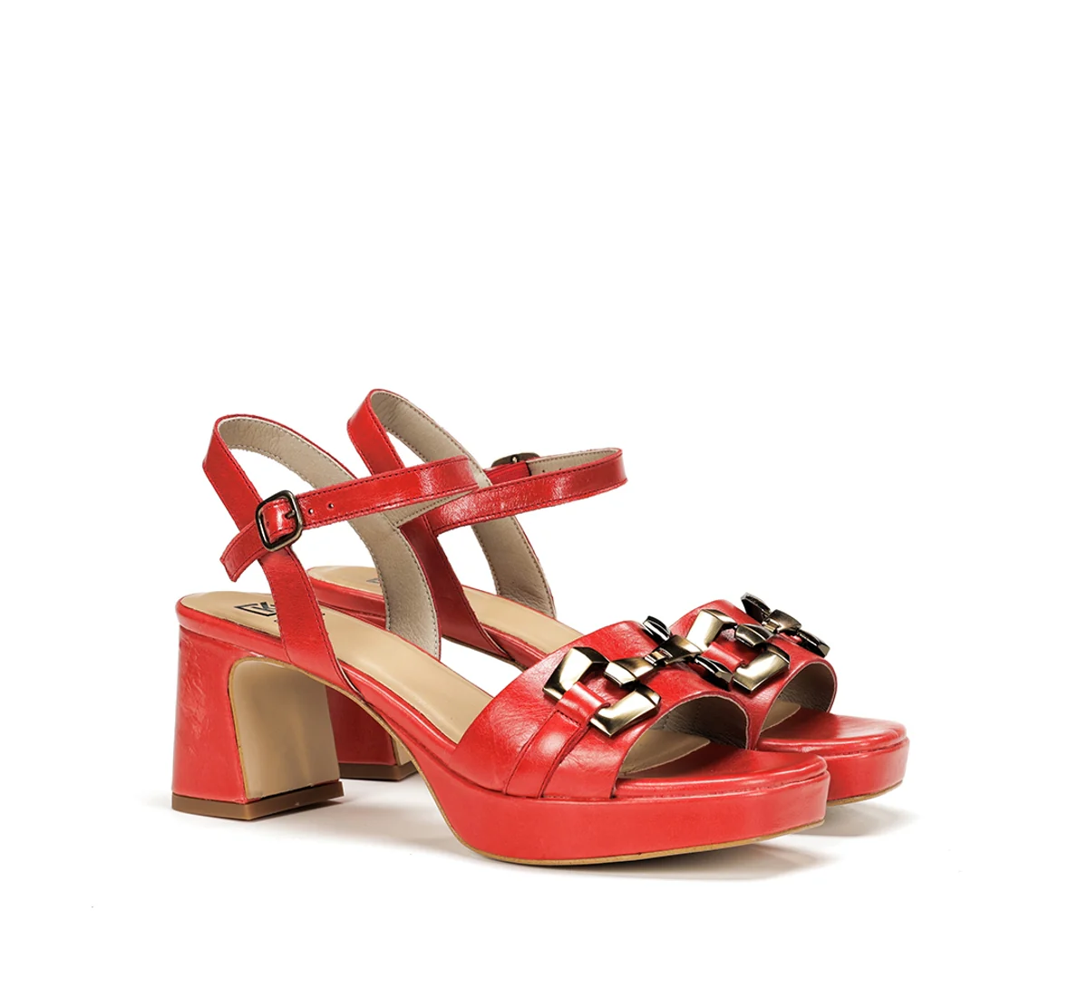 LYRA D9253 Roter Sandale - Image 2