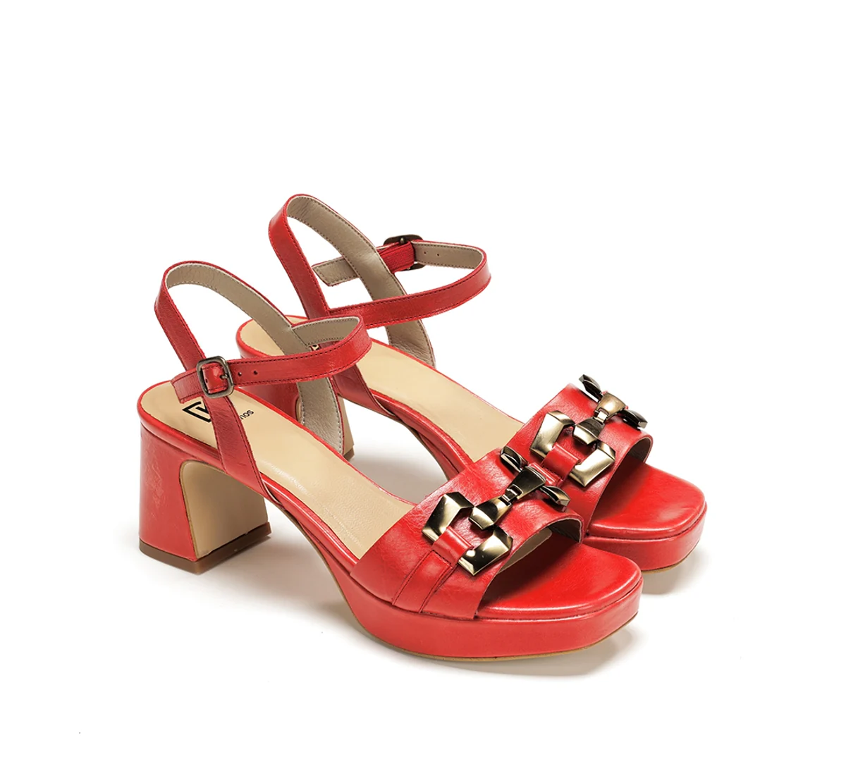 LYRA D9253 Roter Sandale - Image 4