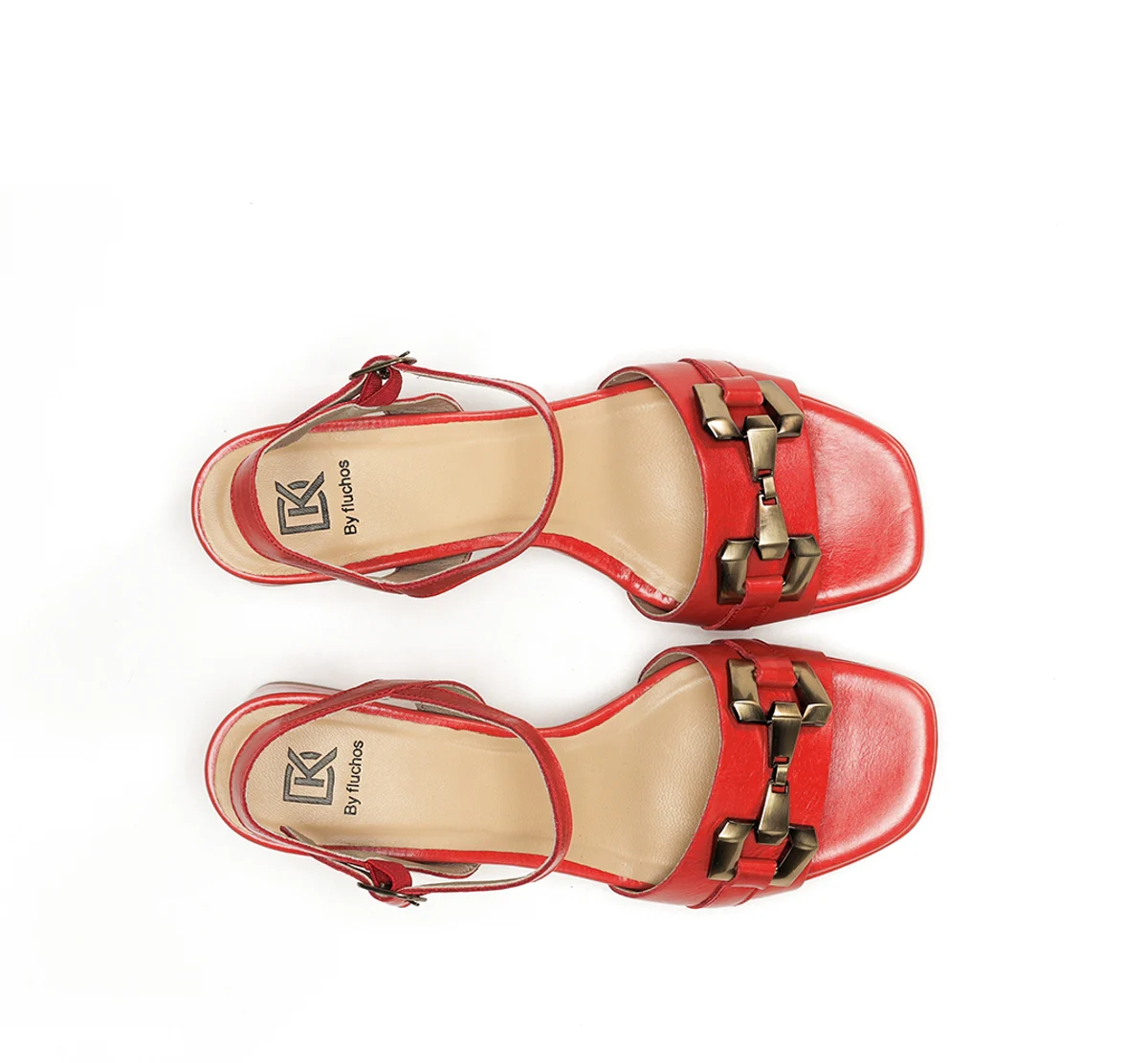 LYRA D9253 Roter Sandale - Image 5