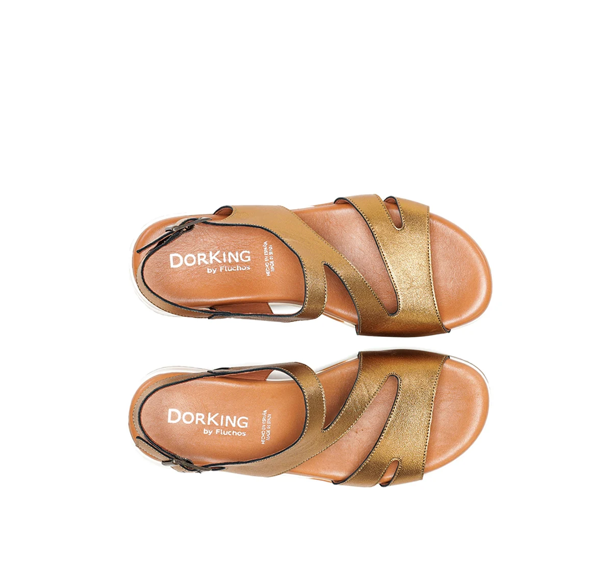 MERLO D9688 Goldener Sandale - Image 5