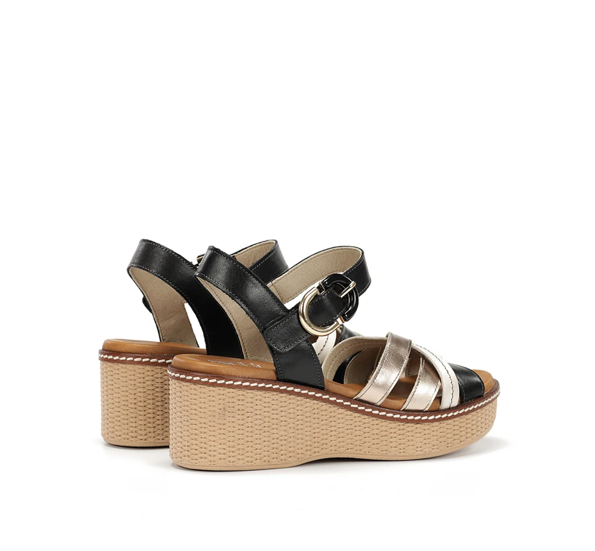 NIDO D9639 Schwarze Sandale - Image 3