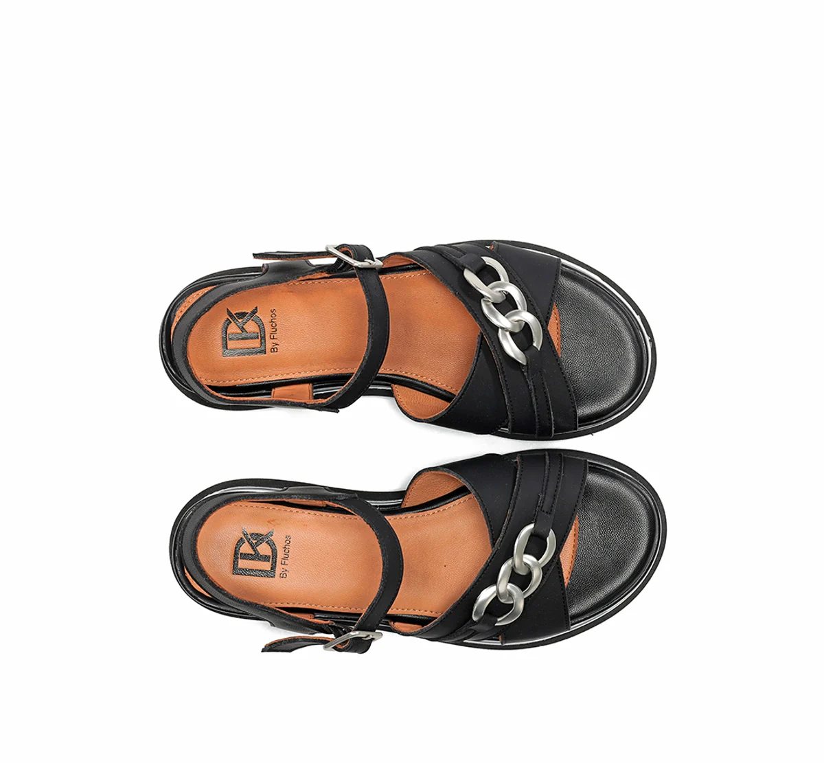 NIKA D9527 Schwarze Sandale - Image 5