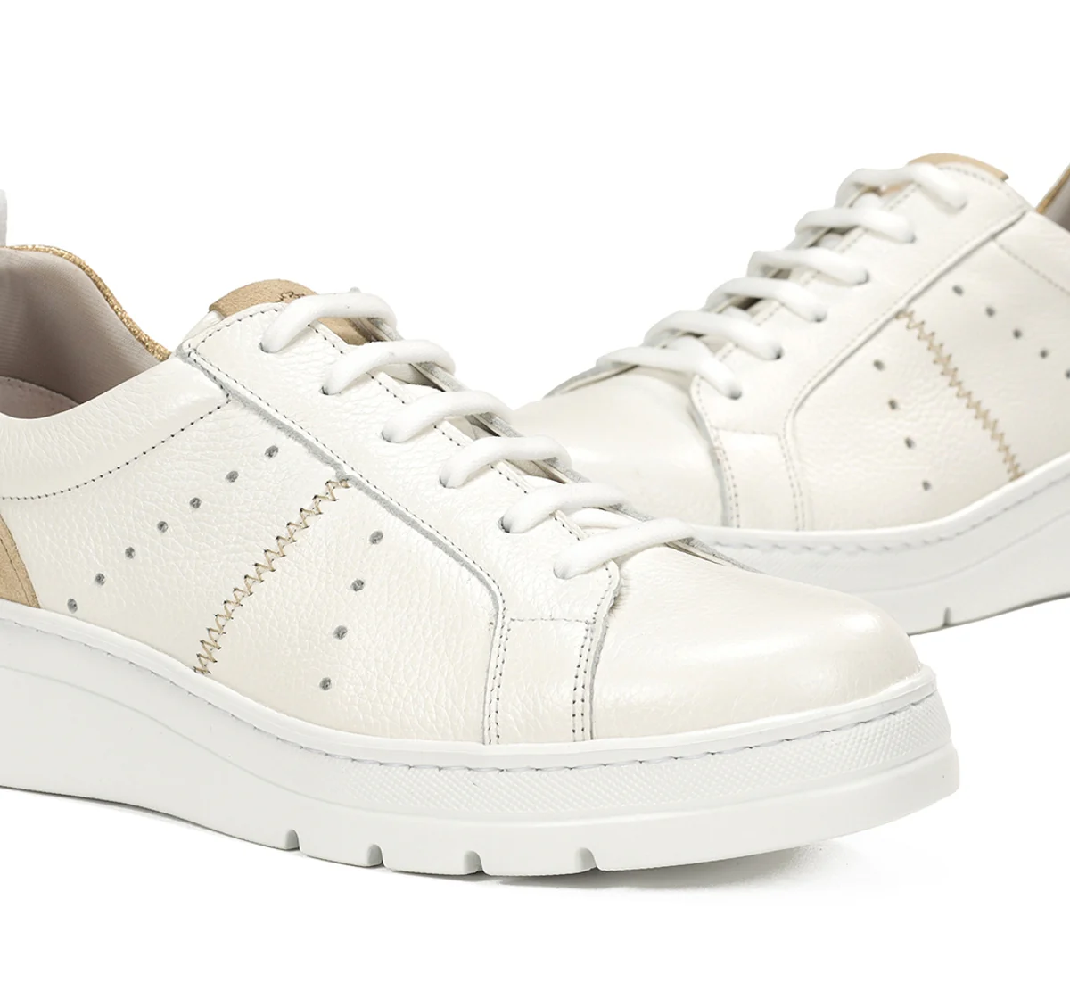 POMPAS F1665 Weißer Turnschuhe - Image 6