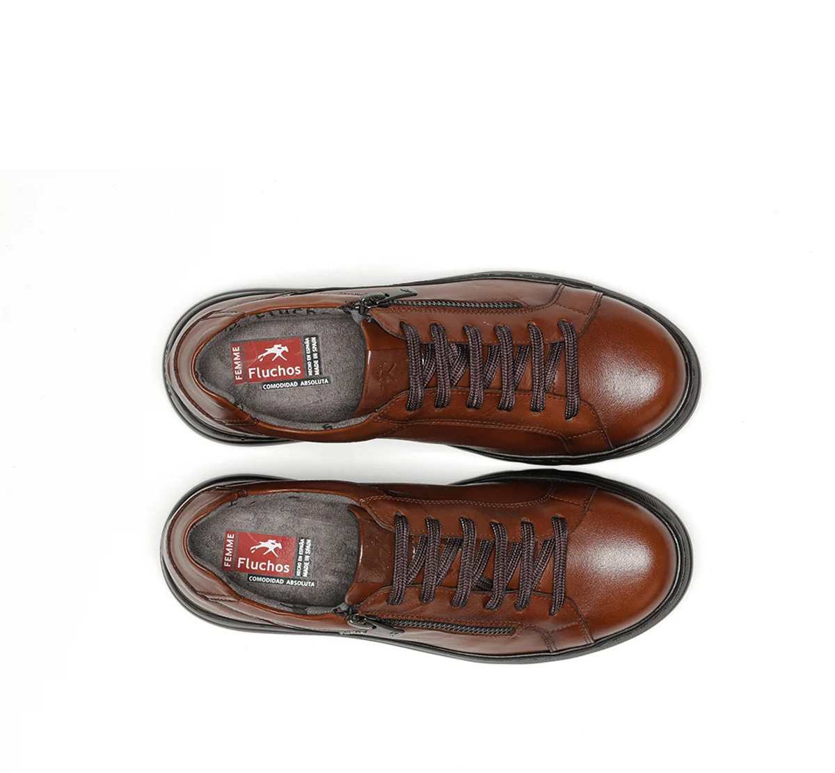 POMPAS F1666 Brauner Turnschuhe - Image 5