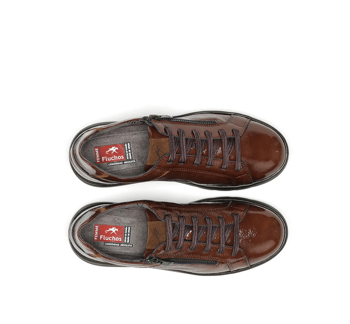 POMPAS F1666 Brauner Turnschuhe - Image 5