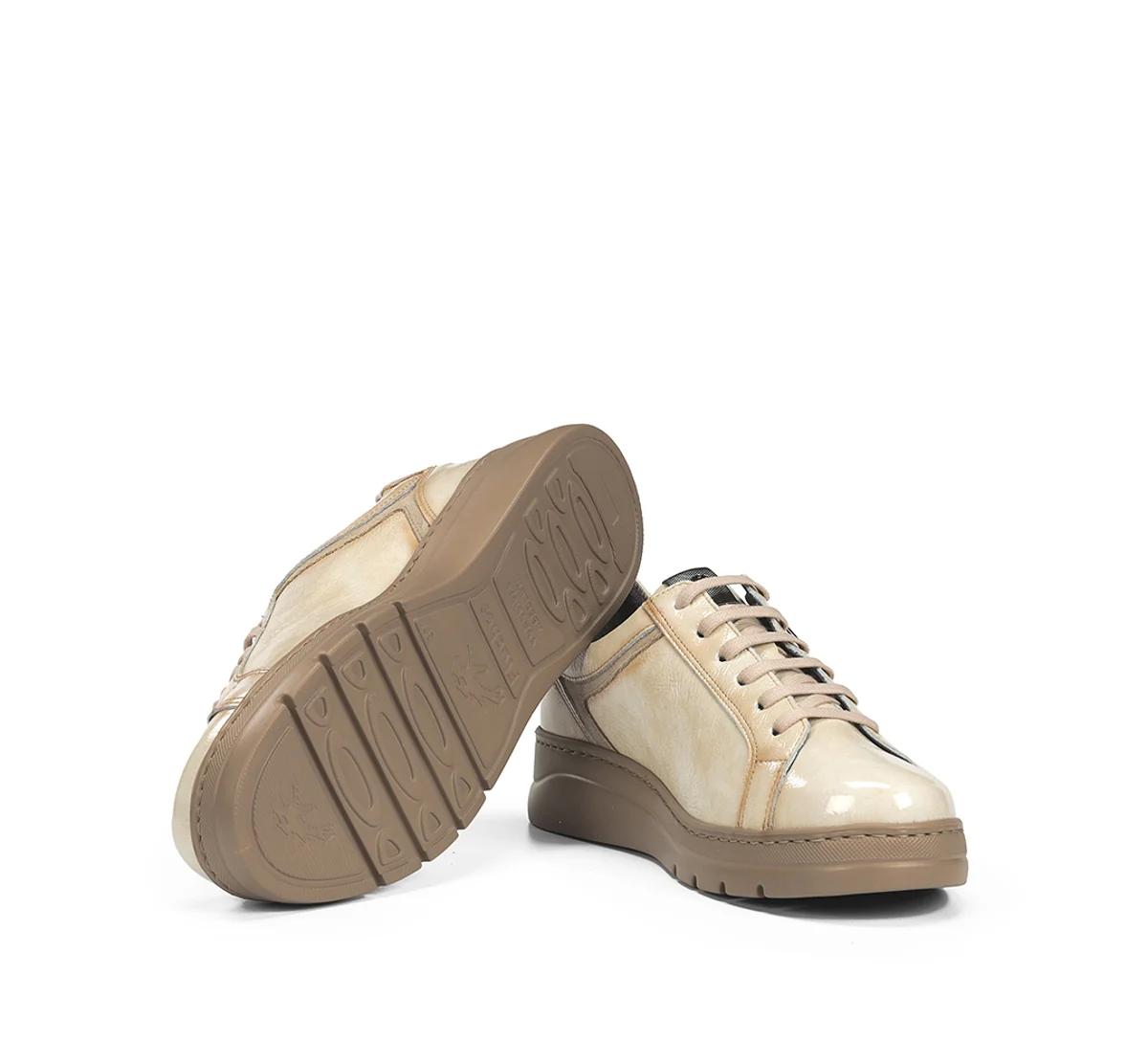 POMPAS F1666 Taupe Turnschuhe - Image 4