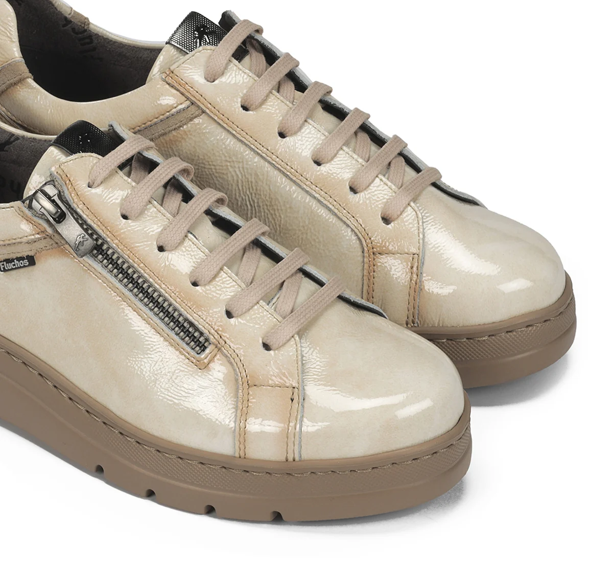 POMPAS F1666 Taupe Turnschuhe - Image 6