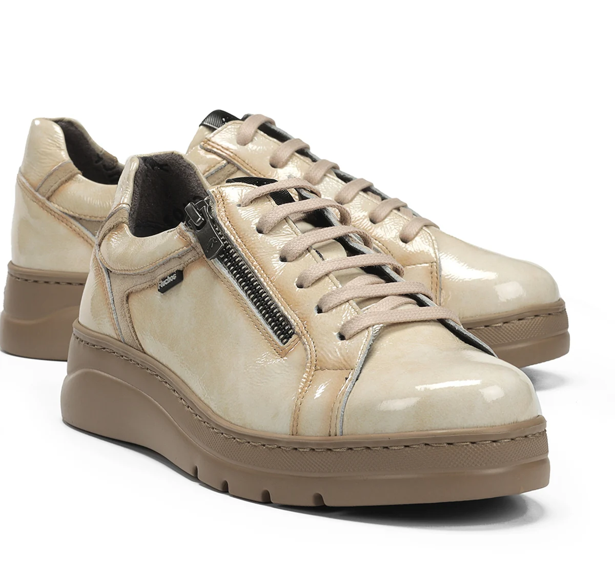 POMPAS F1666 Taupe Turnschuhe - Image 7