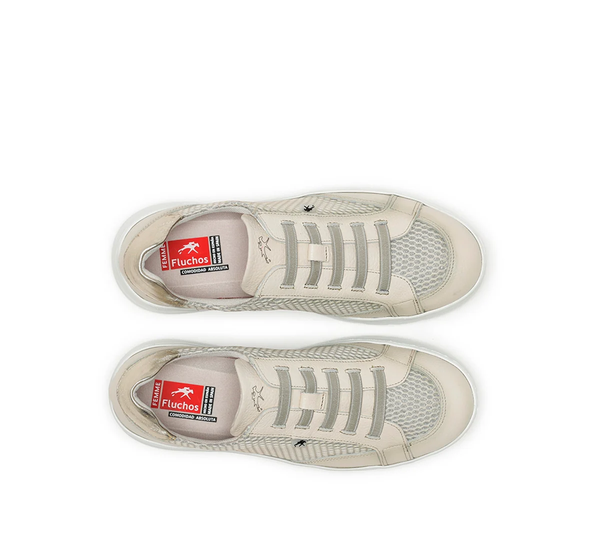 POMPAS F1668 Beige Turnschuhe - Image 5