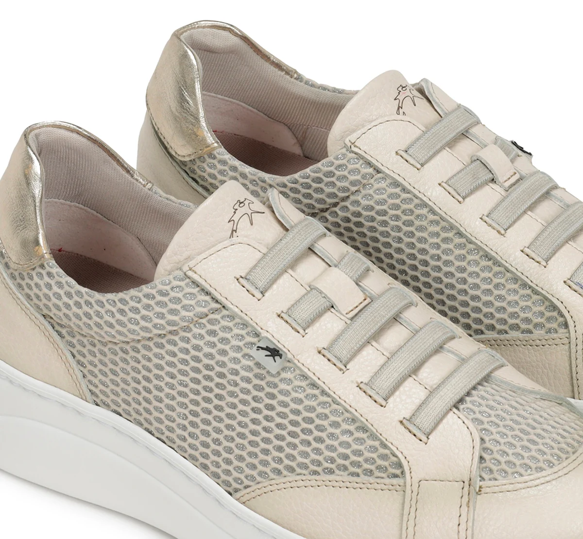 POMPAS F1668 Beige Turnschuhe - Image 7