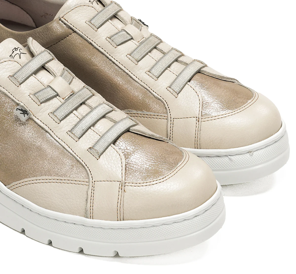 POMPAS F1918 Taupe Turnschuhe - Image 6
