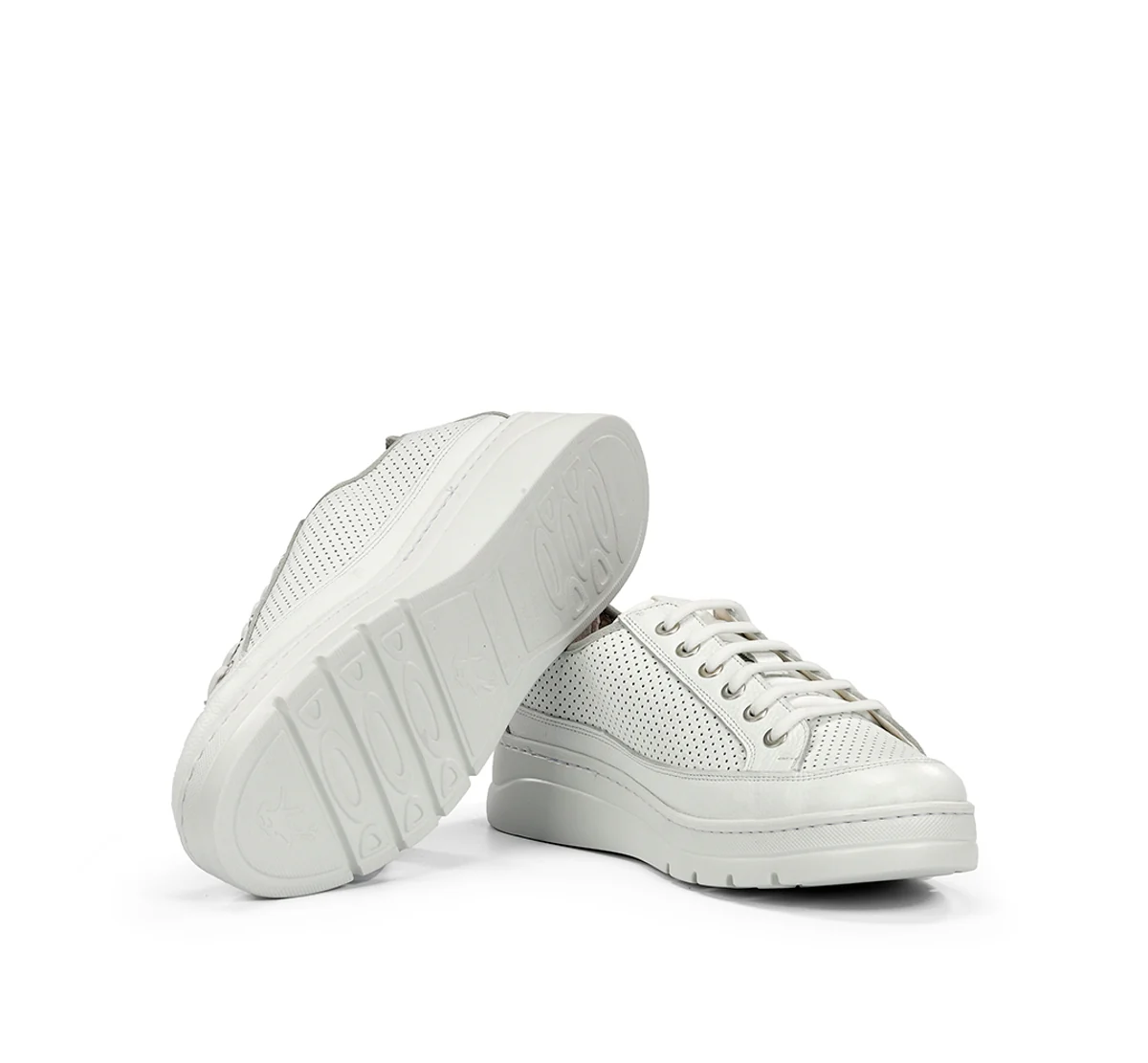 POMPAS F2123 Weißer Turnschuhe - Image 4