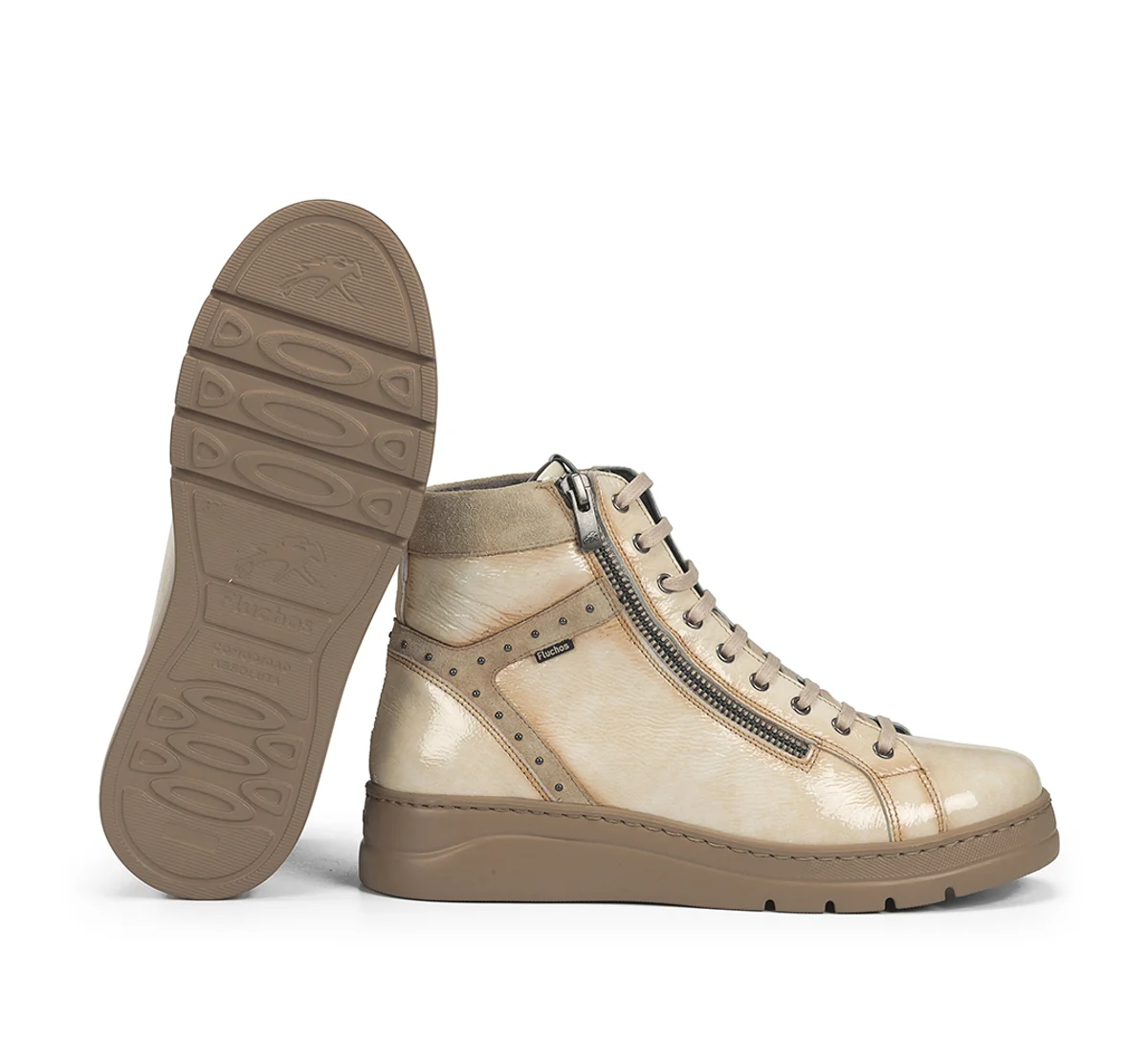 POMPAS F2250 Taupe Stiefeletten - Image 4