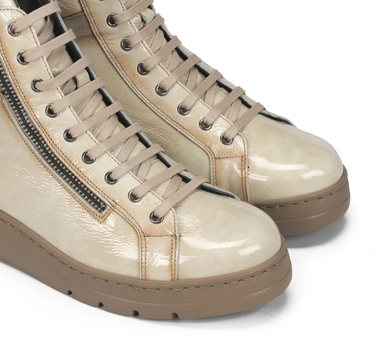 POMPAS F2250 Taupe Stiefeletten - Image 6
