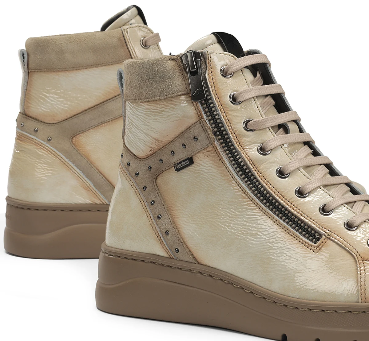 POMPAS F2250 Taupe Stiefeletten - Image 7