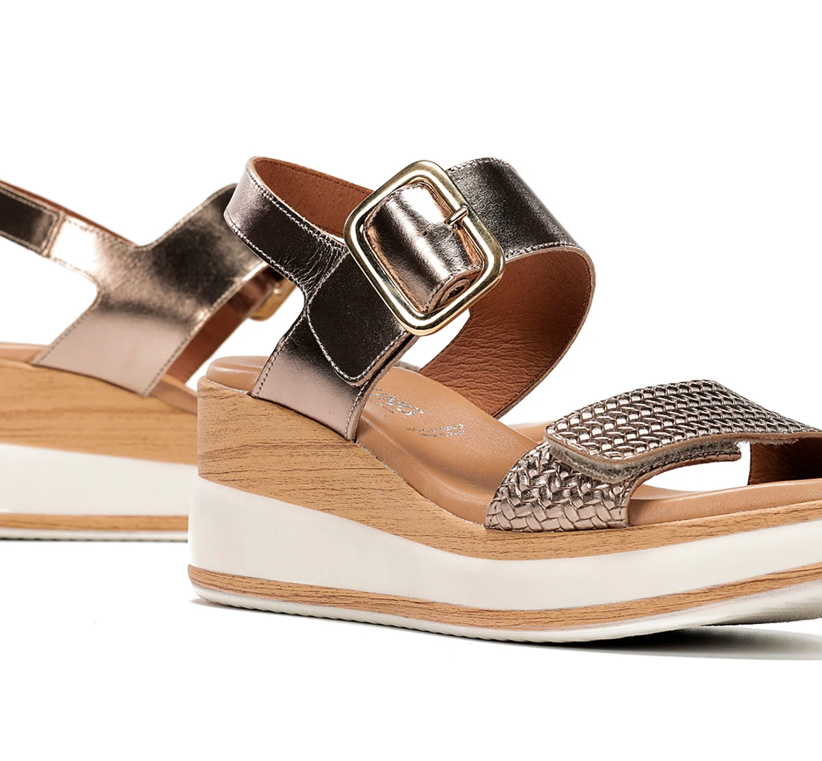 PRINCE D9642 Goldener Sandale - Image 7