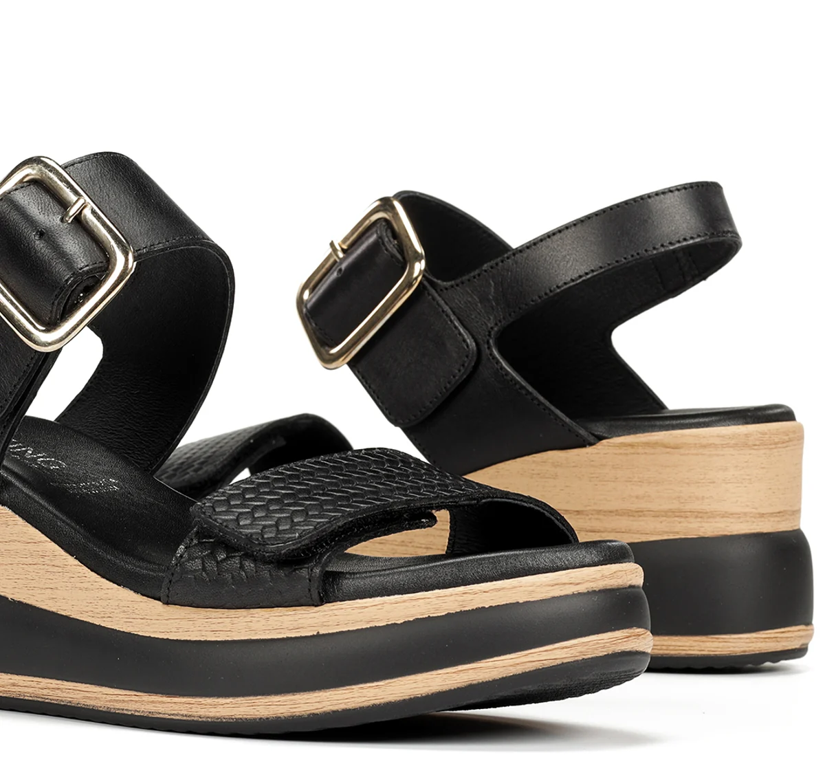 PRINCE D9642 Schwarze Sandale - Image 7