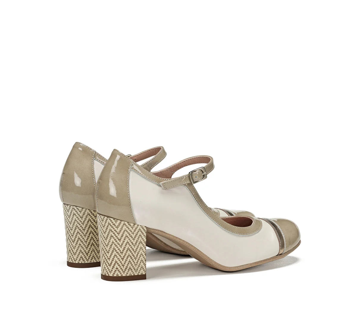 RODIN D9092 Weißer Heeled-Schuh - Image 3