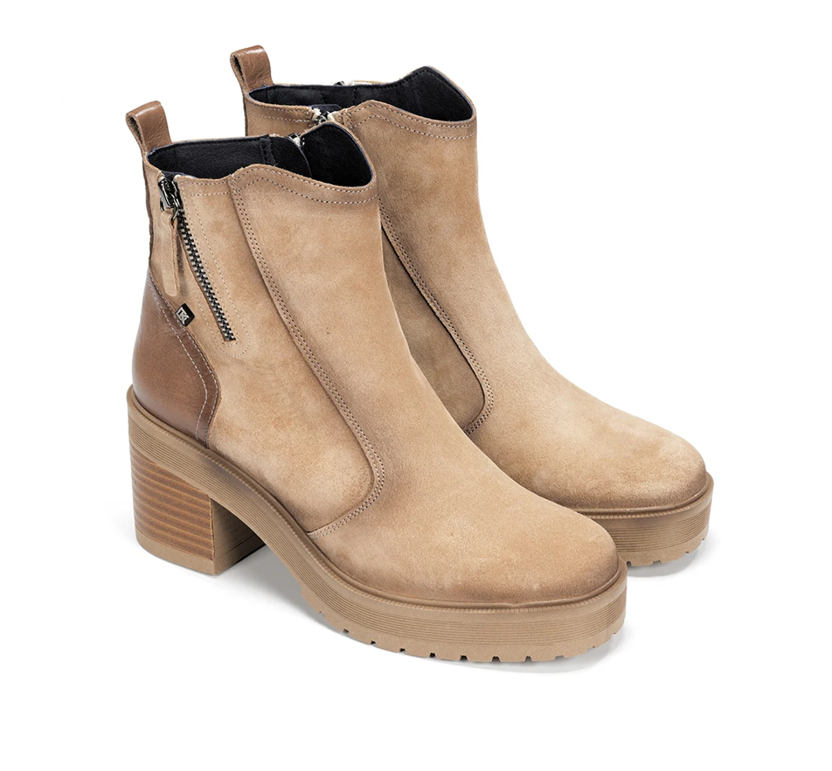 SARAH D9353 Taupe Stiefeletten - Image 4