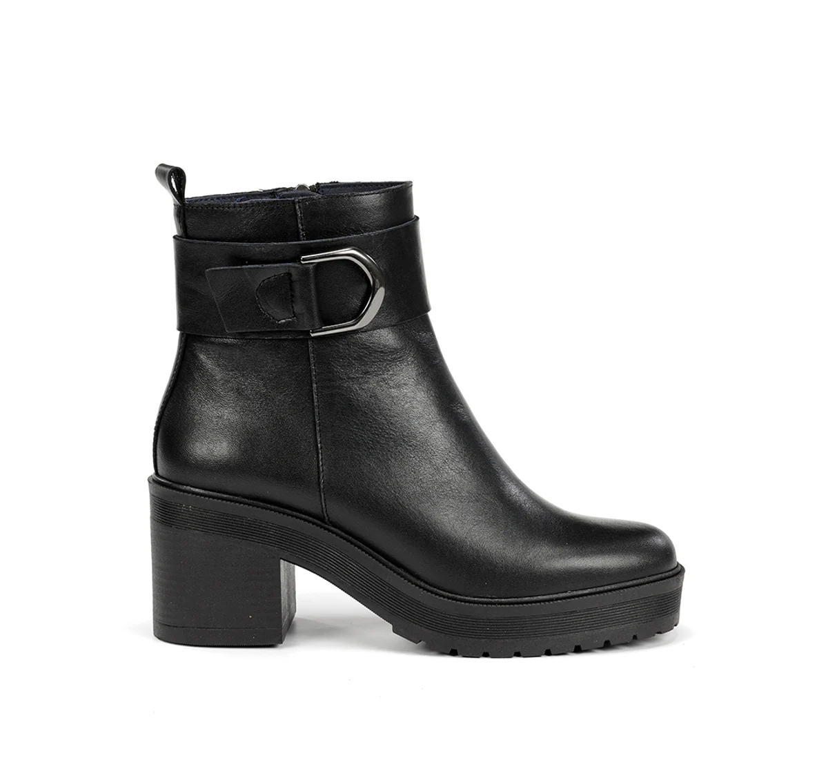 SARAH D9573 Schwarze Stidefeletten