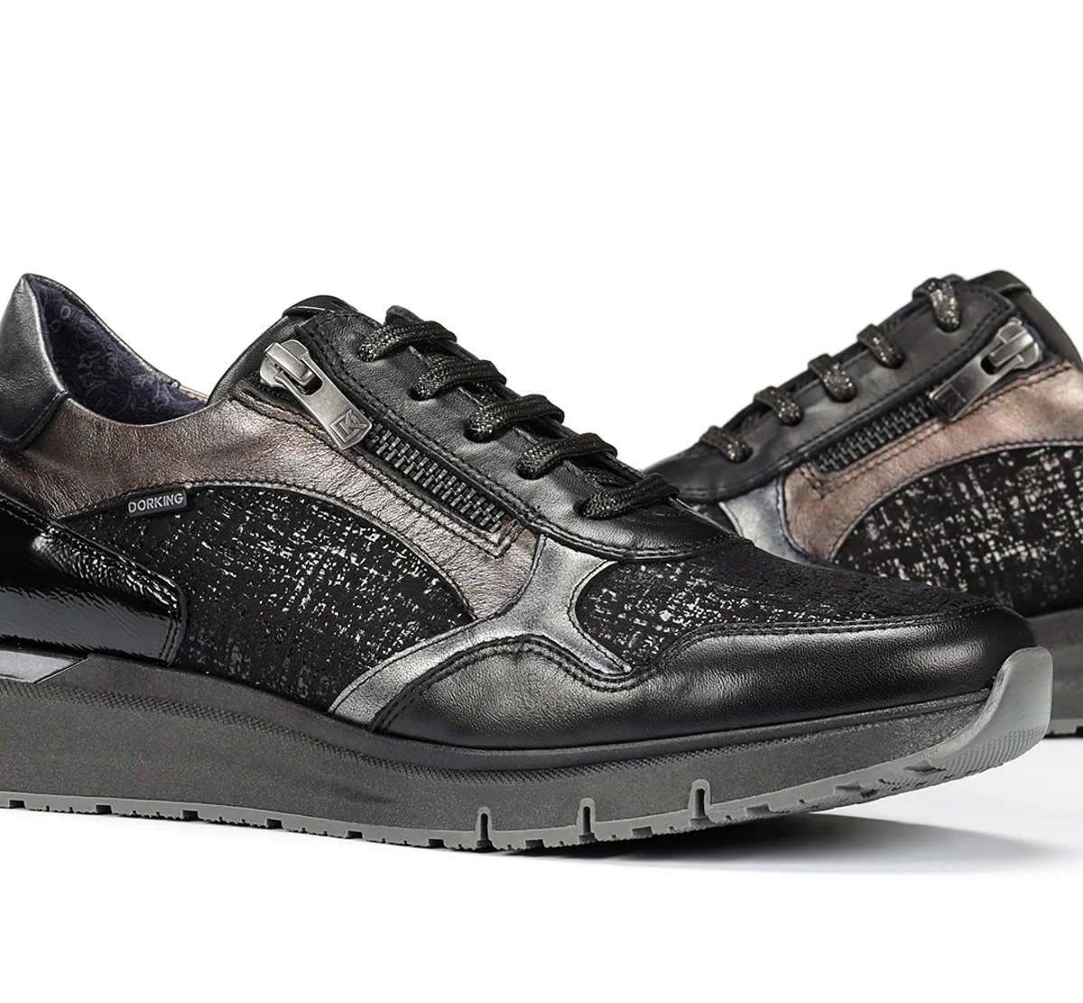 SERENA D9213 Schwarze Turnschuhe - Image 7