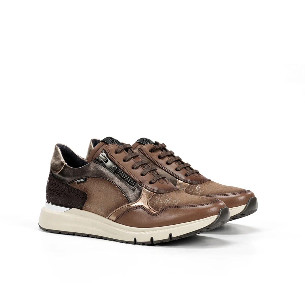 SERENA D9213 Taupe Turnschuhe - Image 2