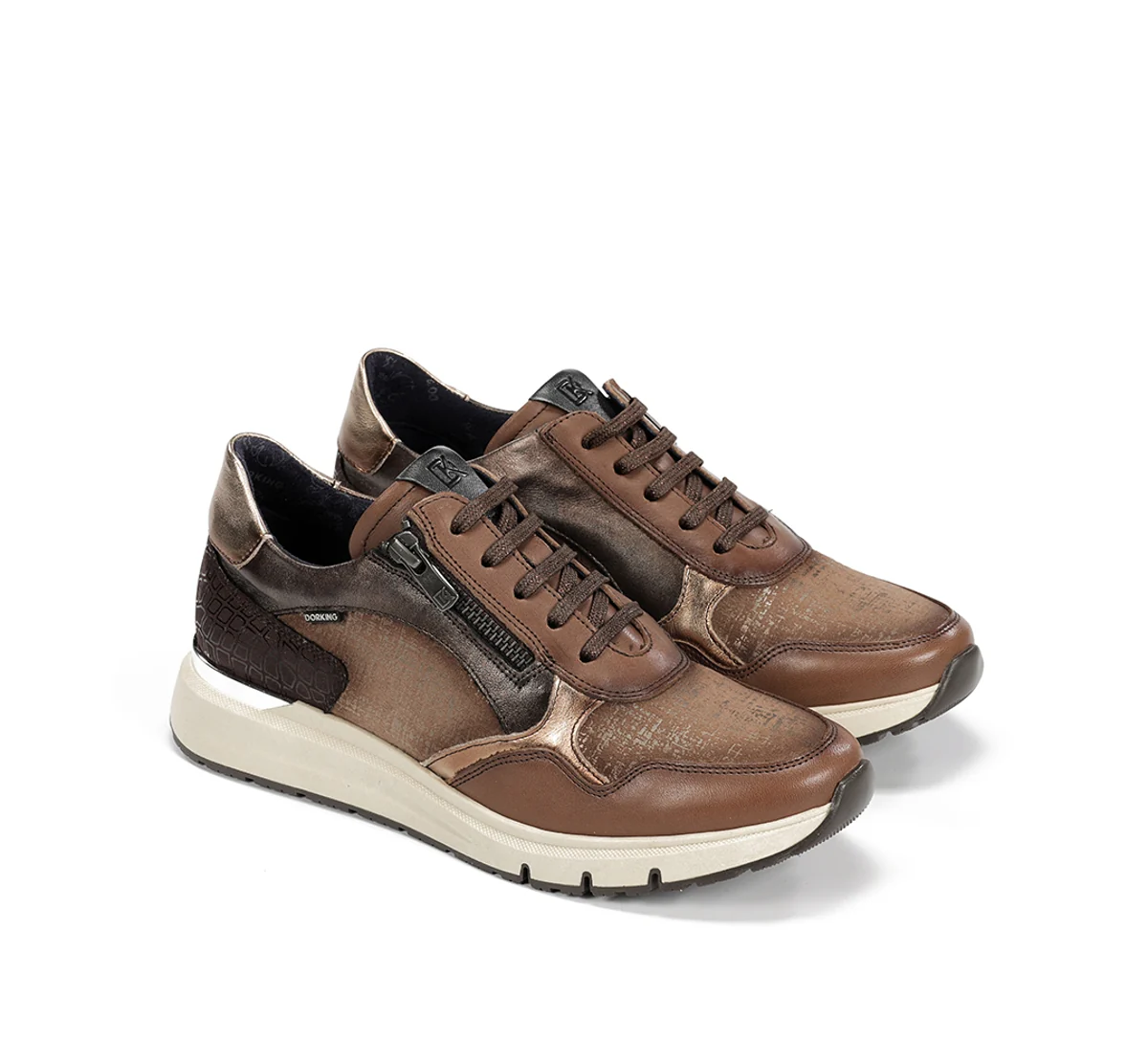 SERENA D9213 Taupe Turnschuhe - Image 4