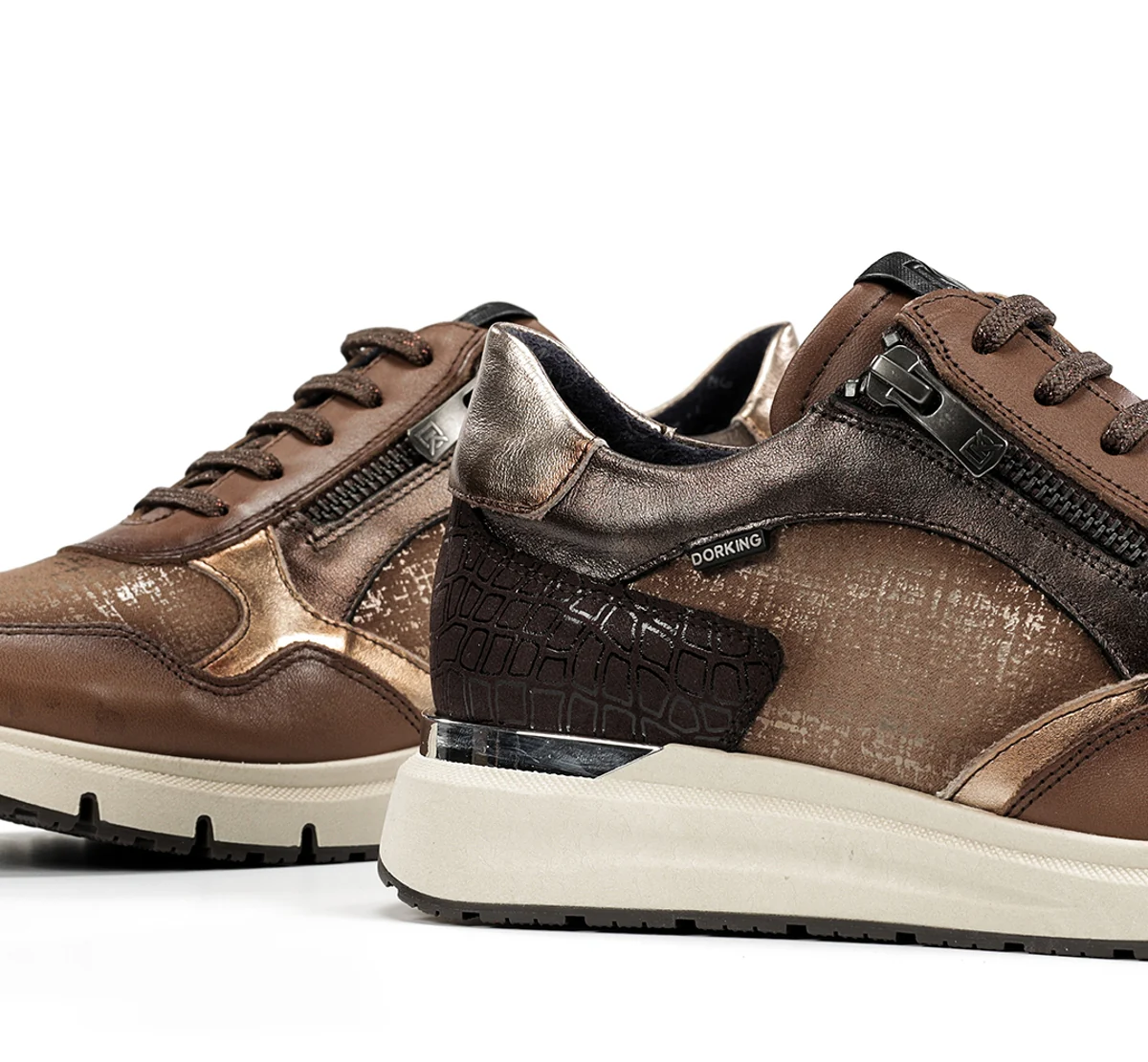 SERENA D9213 Taupe Turnschuhe - Image 7