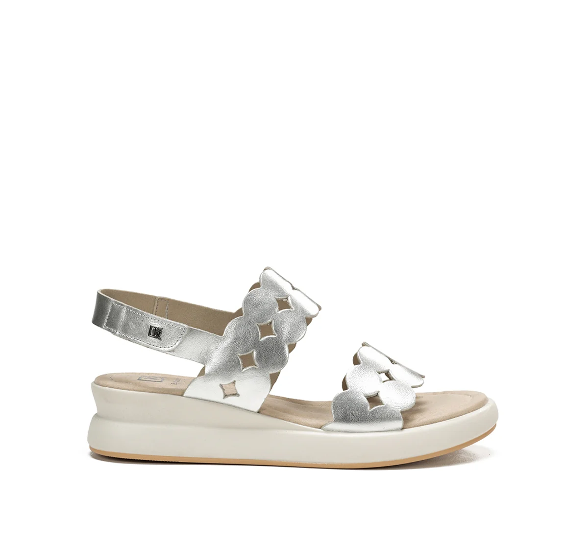 SLAM D9291 Silberne Sandale
