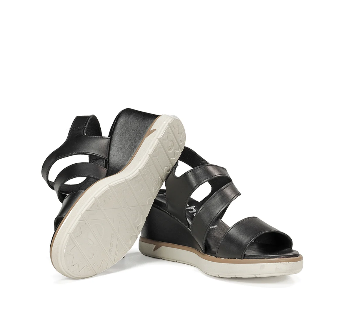 SMASH F1973 Schwarze Sandale - Image 4