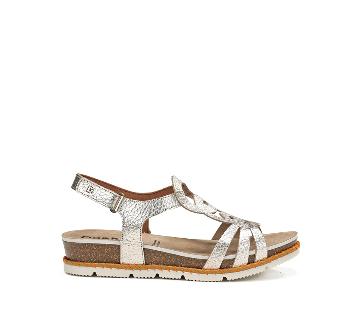 SPORT D9322 Goldener Sandale