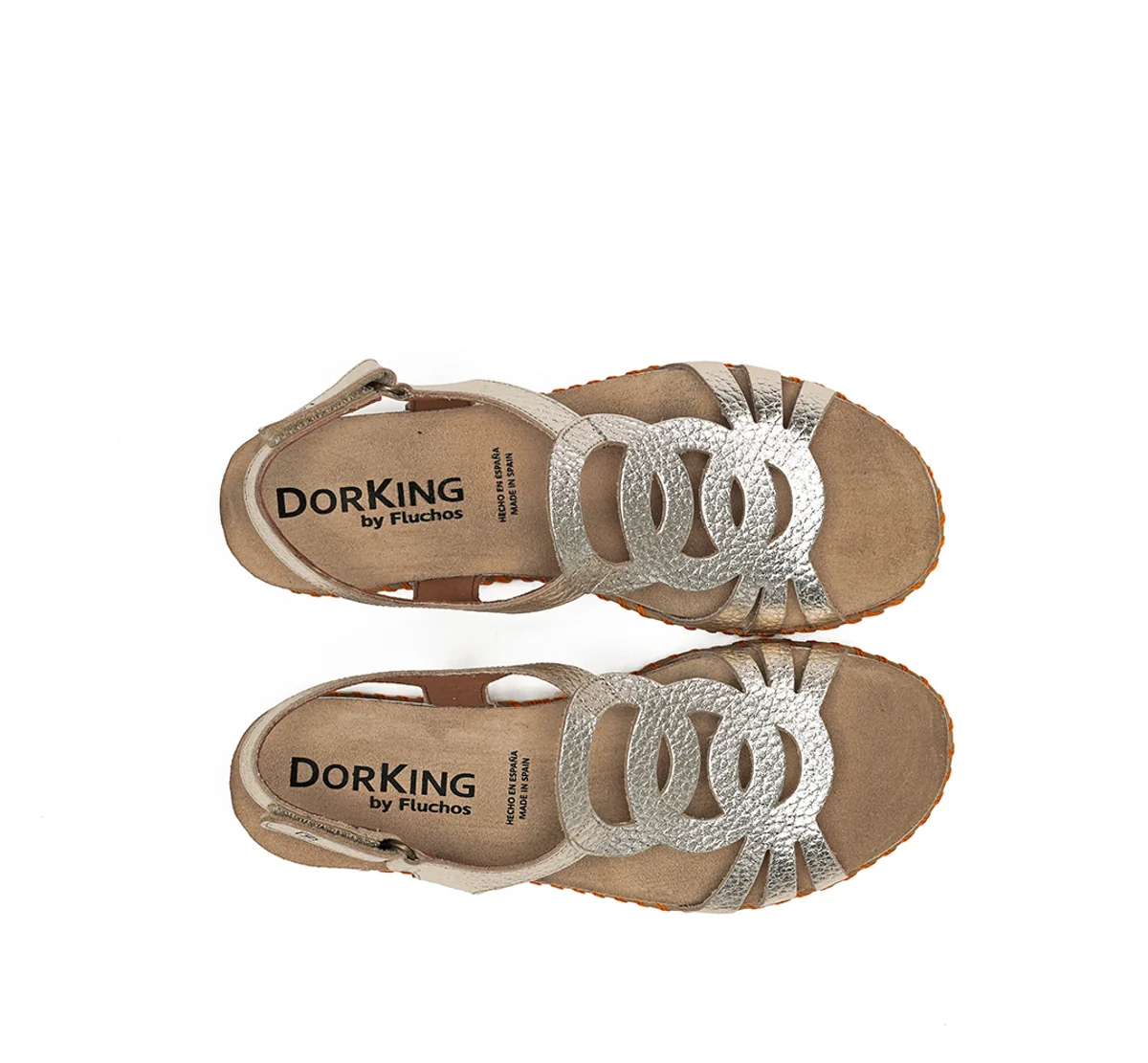 SPORT D9322 Goldener Sandale - Image 5