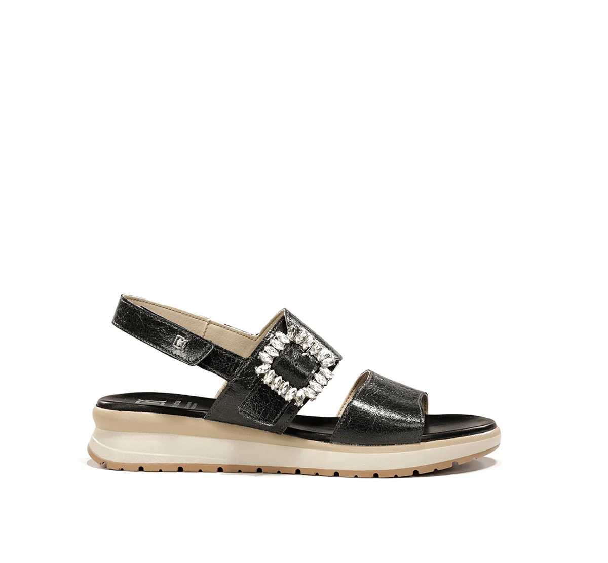 TER D9724 Schwarze Sandale
