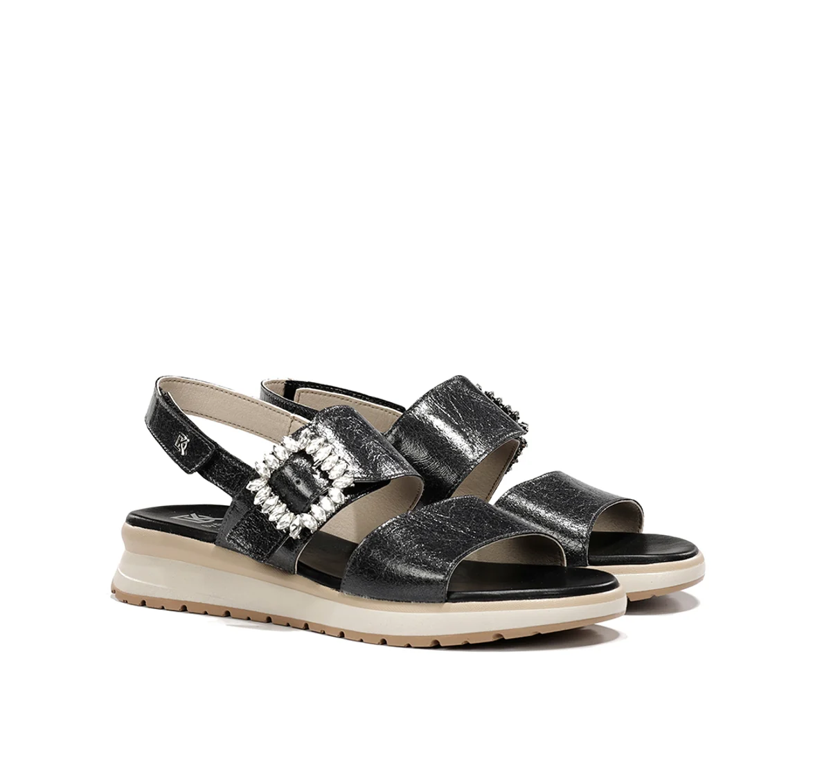 TER D9724 Schwarze Sandale - Image 2