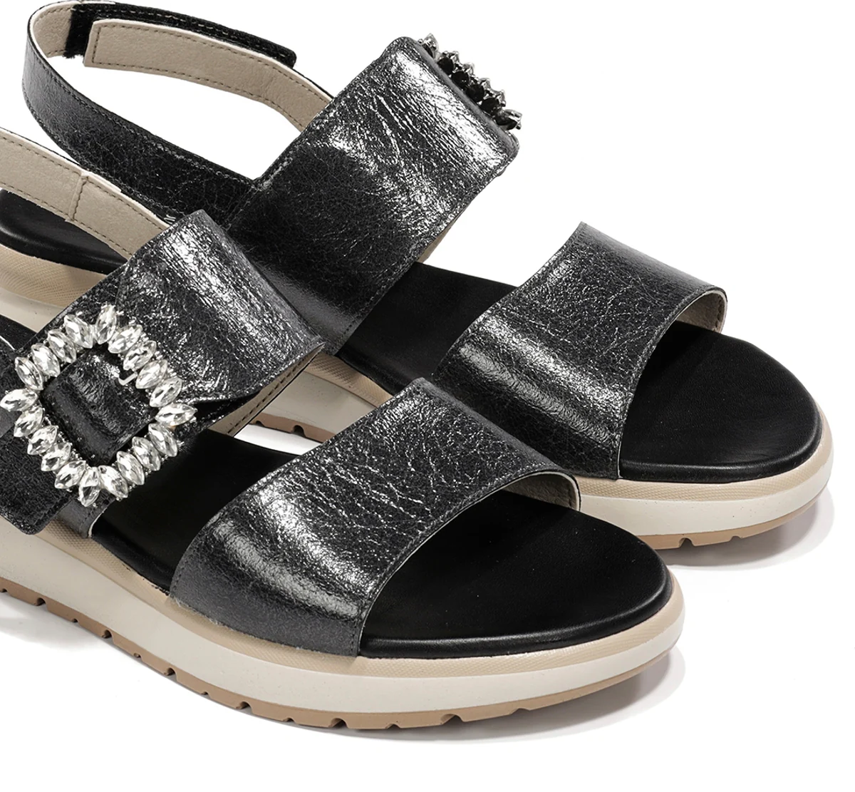 TER D9724 Schwarze Sandale - Image 6