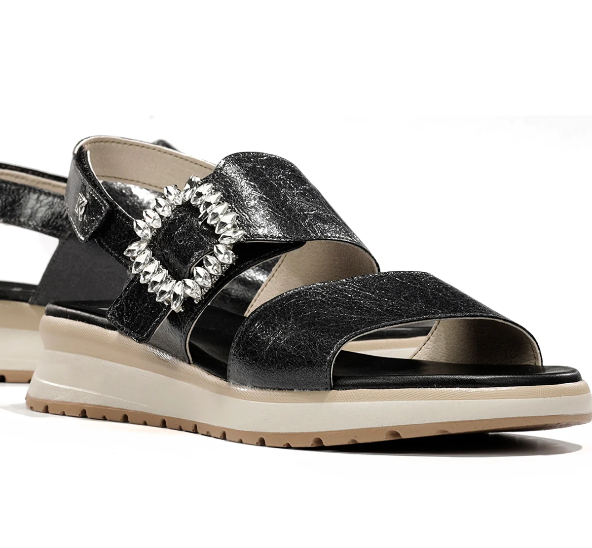 TER D9724 Schwarze Sandale - Image 7