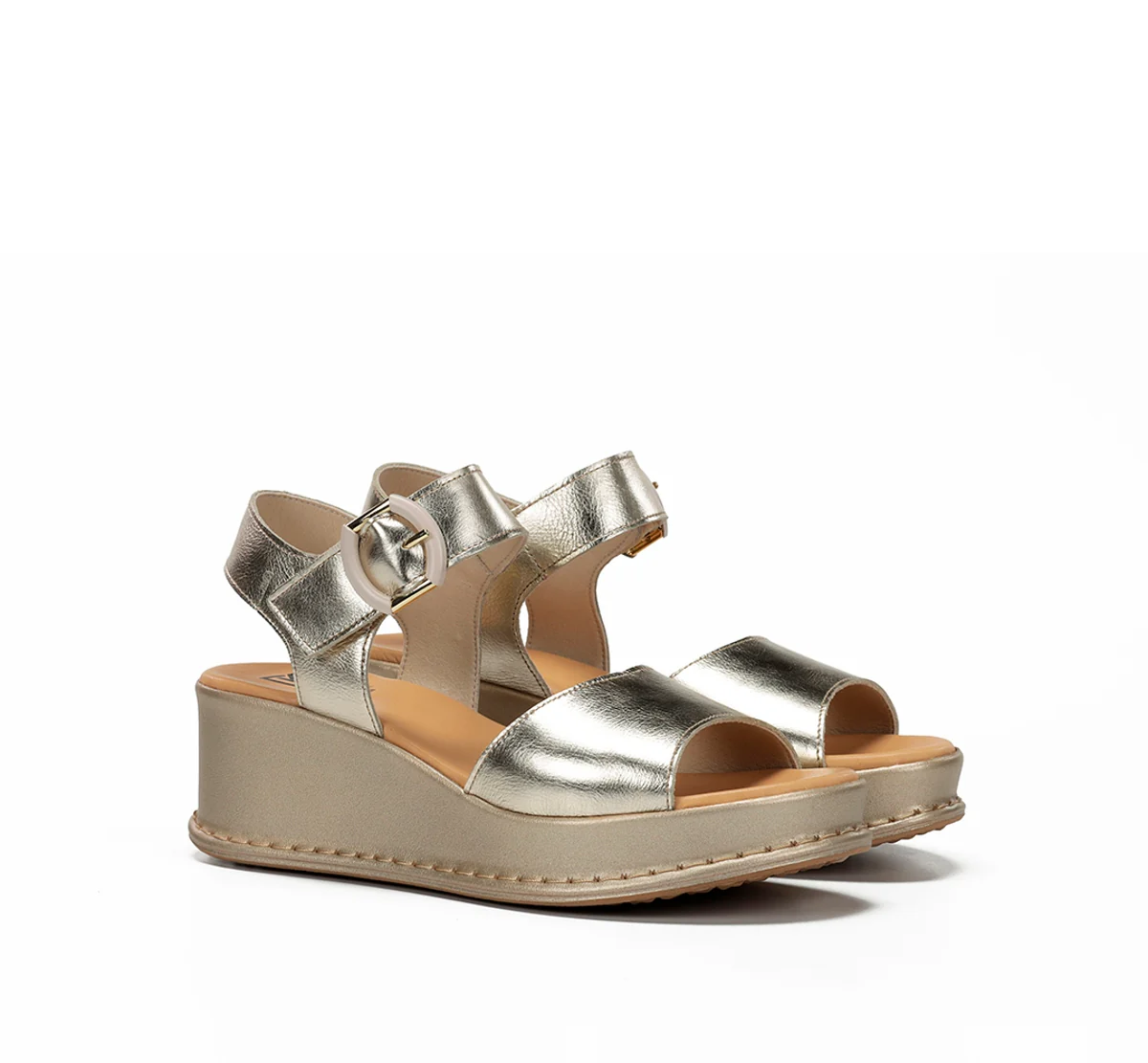 WINDY D9649 Goldener Sandale - Image 2
