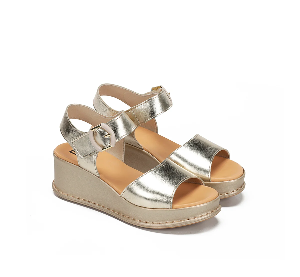 WINDY D9649 Goldener Sandale - Image 4
