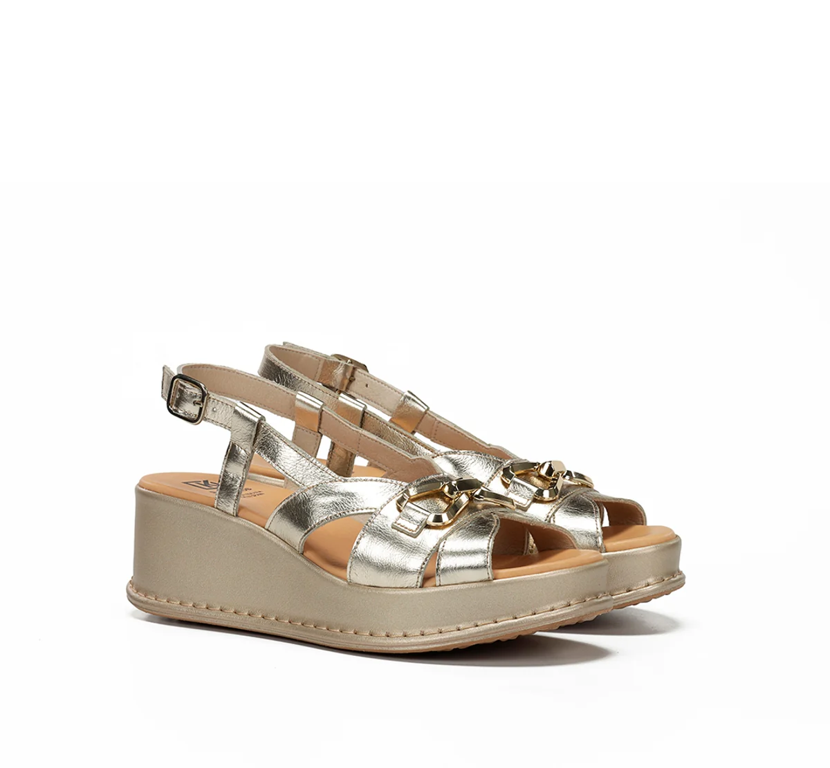 WINDY D9651 Goldener Sandale - Image 2